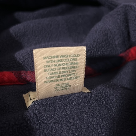 Youth LL Bean hooded lined jacket Large 14-16 - Picture 4 of 12
